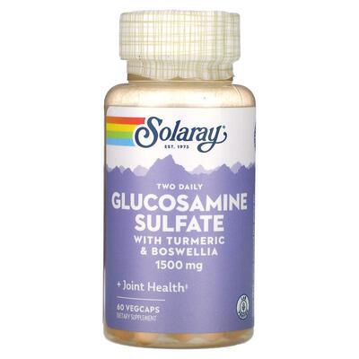 Solaray,Glucosamine Sulfate, with Turmeric &amp;amp;amp;