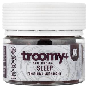 Troomy Nootropics,Sleep, Functional Mushrooms Gummies, Black