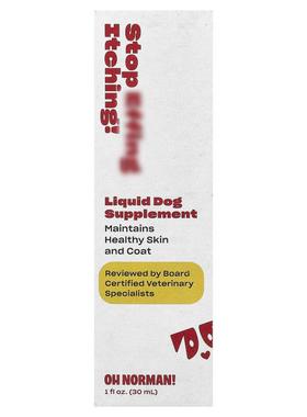 Oh Norman,Stop Itching! Liquid Dog Supplement , 1 fl oz (30