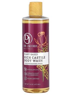 Dr. Jacobs Naturals,Plant-Based Rich Castile Body Wash, Reju