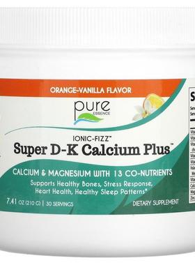 Pure Essence,Ionic-Fizz, Super D-K Calcium Plus, Orange-Vani
