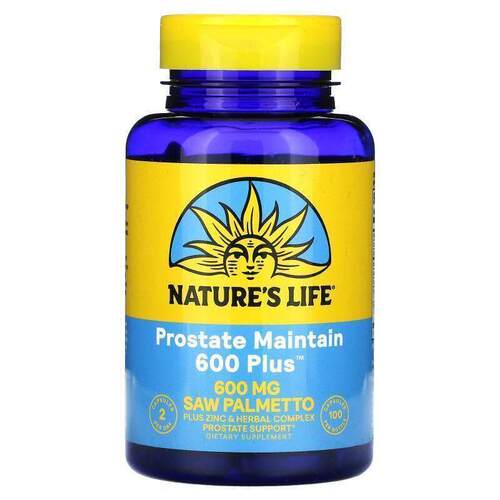 Nature's Life,Prostate Maintain 600 Plus, 100 Capsules