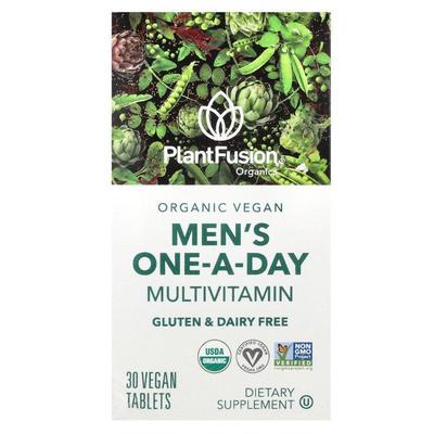 PlantFusion,Men's One-A-Day Multivitamin, 30 Vegan Tablets