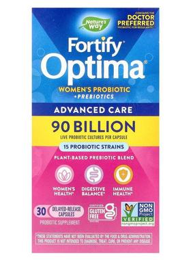 然萃维,Fortify Optima，女性益生菌 + 益生元，高级护理，900 亿