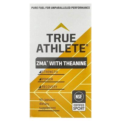 True Athlete,含茶氨酸的 ZMA®，90 粒胶囊