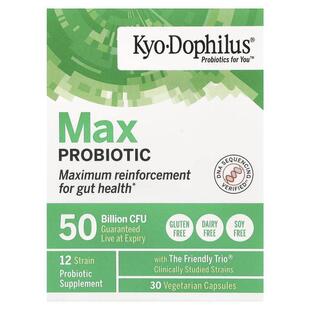 Kyolic,Kyo-Dophilus® Max Probiotic 素食胶囊,500 亿 CFU,30