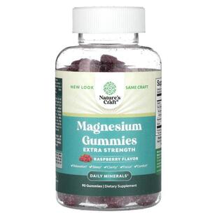 Natures Craft,Magnesium Gummies, Extra Strength, Raspberry,