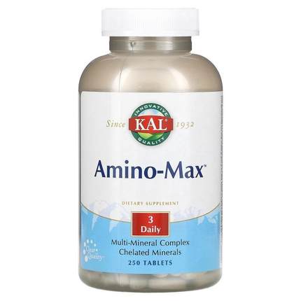 KAL,Amino-Max, 250 Tablets