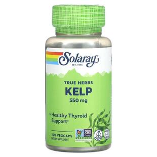 Kelp Herbs 550 Vegcaps Solaray 100 True