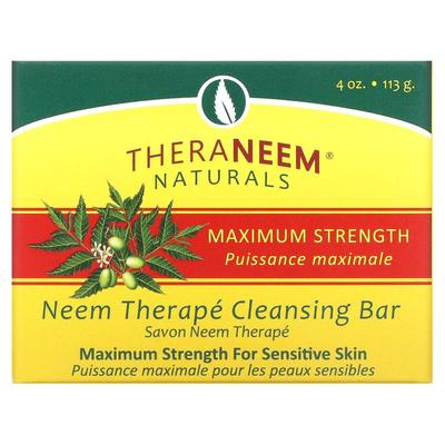 Organix South,TheraNeem Naturals，Neem Therapé，洁肤皂，高4