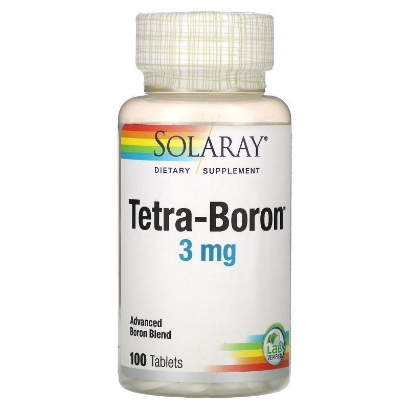 Solaray,Tetra-Boron, 3 mg, 100 Tablets