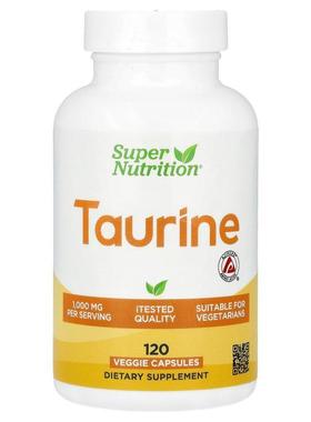 Super Nutrition,Taurine , 1,000 mg , 120 Veggie Capsules (50