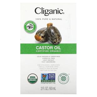 Cliganic,Organic Castor Oil, 2 fl oz (60 ml)