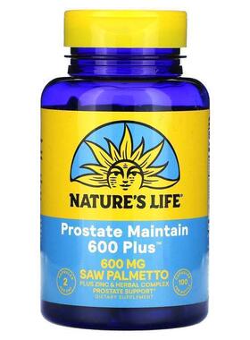 Nature's Life,Prostate Maintain 600 Plus, 100 Capsules