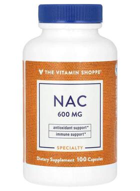 The Vitamin Shoppe,NAC, 600 mg, 100 Capsules