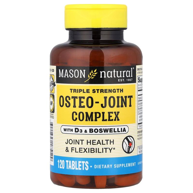 Mason Natural,Osteo-Joint Complex with D3 & Boswellia, Tripl