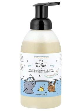 The Unscented Company,Baby, Foaming Gentle Wash + Shampoo, F
