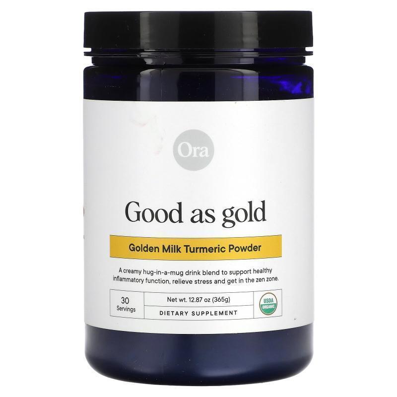 Ora,Good As Gold, Golden Milk Turmeric Powder, 12.87 oz (365