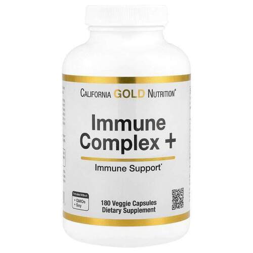 California Gold Nutrition,Immune Complex +, 180 Veggie Capsu