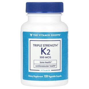 The Vitamin Shoppe,Triple Strength Vitamin K2, 300 mcg, 60 V