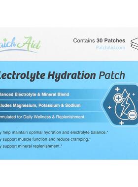 PatchAid,Electrolyte Hydration Patch, 30 Patches