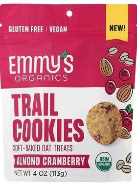 Emmy's Organic Cookies,Trail Cookies, Soft-Baked Oat Treats,