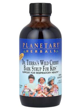 Planetary Herbals,Dr. Tierra's Wild Cherry Bark Syrup For Ki