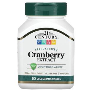 21世纪,Cranberry Extract, Standardized, 60 Vegetarian Capsul