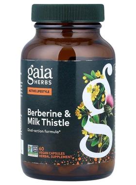 Gaia Herbs,BerberineMilk Thistle, 60 Vegan Capsules