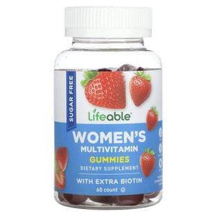 Lifeable,Women's Multivitamin Gummies, Sugar Free, Natural S