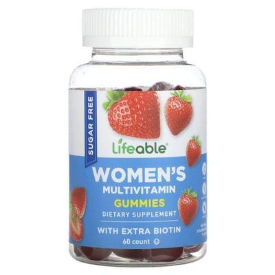 Lifeable,Women's Multivitamin Gummies, Sugar Free, Natural S