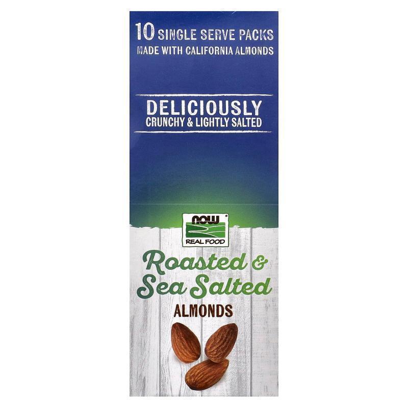诺奥,Almonds, Roasted &amp;amp;amp; Sea Salted, 10 Packs