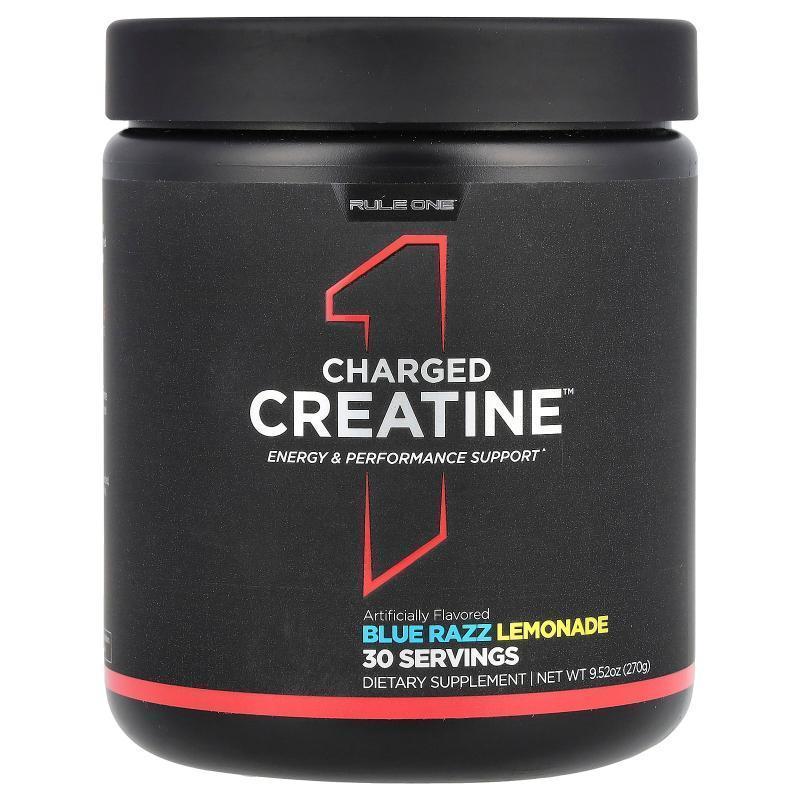 Rule One Proteins,Charged Creatine, Blue Razz Lemonade, 9.52