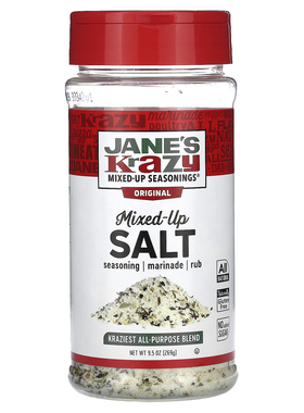 Jane's Krazy,腌料和调味料，原装混合盐，9.5 盎司（269 克）