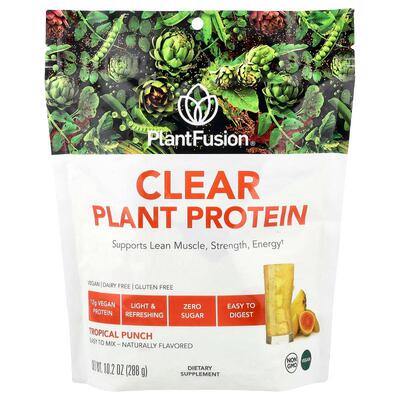 PlantFusion,Clear Plant Protein, Tropical Punch, 10.2 oz (28