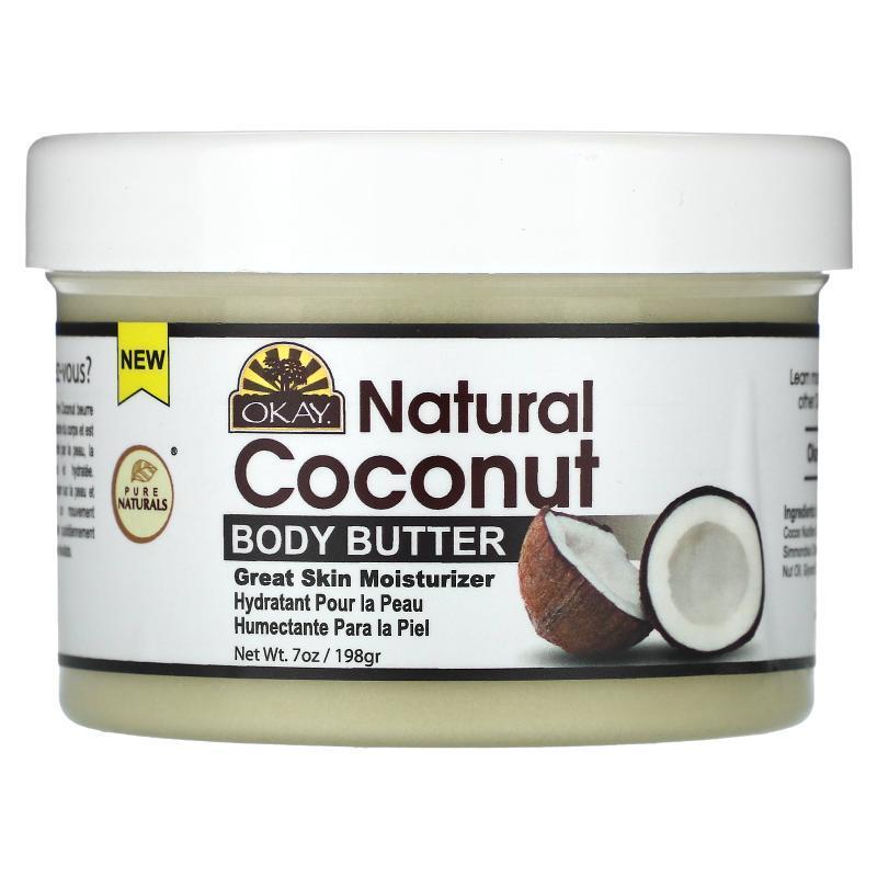 Okay Pure Naturals,Natural Coconut, Body Butter, 7 oz (198 g