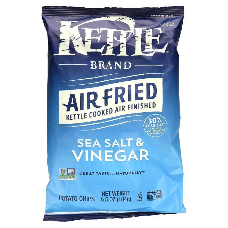 Kettle Foods,Air Fried Potato Chips, Sea Salt &amp;amp;a