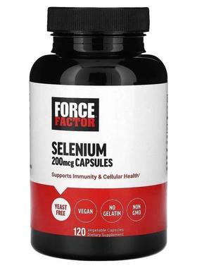 Force Factor,Selenium, 200 mcg, 120 Vegetable Capsules