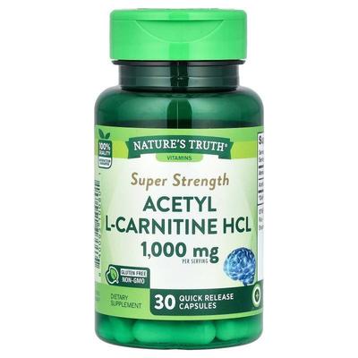 Nature's Truth,Acetyl L-Carnitine HCL, Super Strength, 1,000