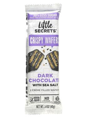 Little Secrets,黑巧克力酥脆威化饼，花生酱味，1.4 盎司（40 克