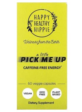 Happy Healthy Hippie,A Little Pick Me Up, Caffeine Free Ener