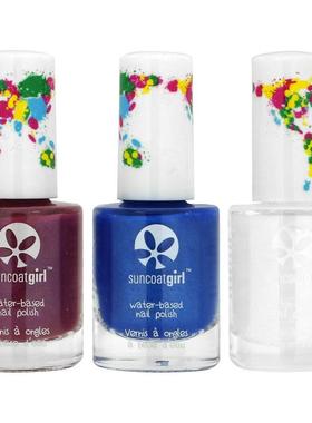 SuncoatGirl,Water-Based Nail Polish, Mermaid Princess, 3 Pie