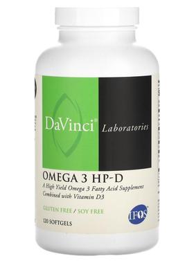 DaVinci Laboratories of Vermont,Omega 3 HP-D, 120 Softgels