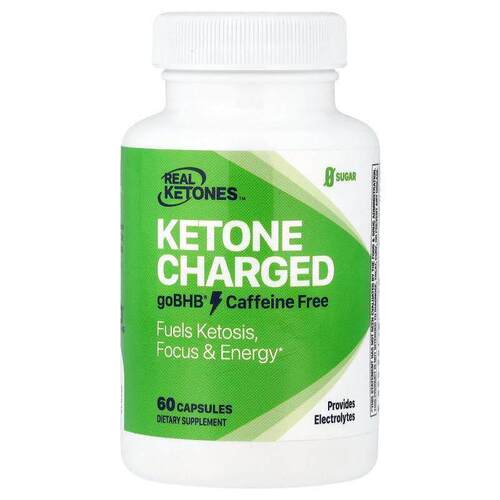 Real Ketones,酮充电，不含咖啡因，60粒胶囊