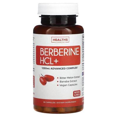 Healths Harmony,Berberine HCL+, 60 Capsules