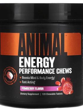 Animal,Energy Performance Chews, Pomberry, 120 Chewable Tabl