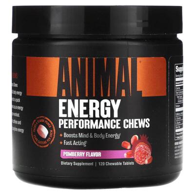Animal,Energy Performance Chews, Pomberry, 120 Chewable Tabl