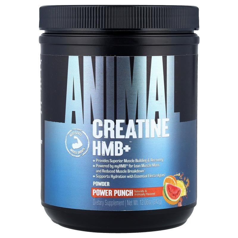 Animal,Creatine HMB+™ Powder, Power Punch, 12.06 oz (342 g)