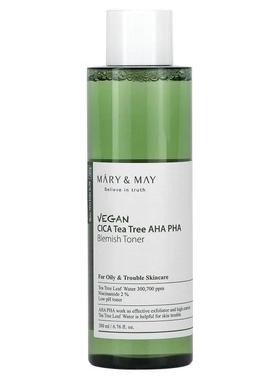 Mary &amp;amp;amp; May,全素积雪草茶树 AHA PHA，祛痕爽肤6