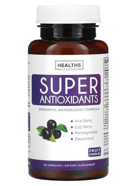 Healths Harmony,超级抗氧剂，60 粒胶囊